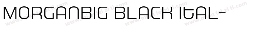 MorganBig Black Ital字体转换